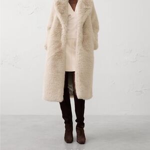 Banana Republic Factory Cream Teddy Jacket